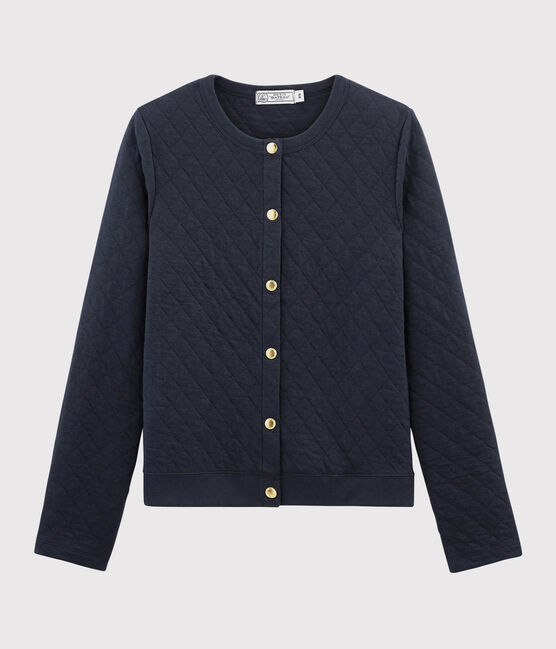 Cardigan en tubique matelassé Femme bleu SMOKING