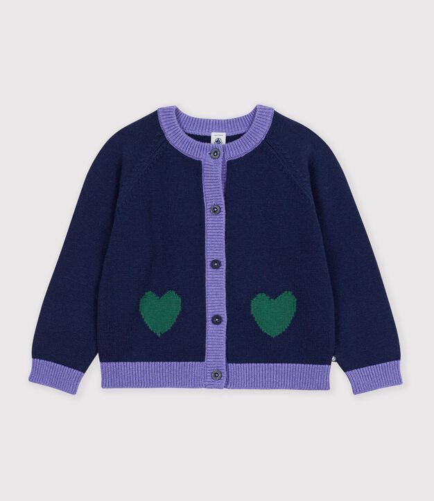 Effen cardigan van katoenen en wol voor kinderen SOIR