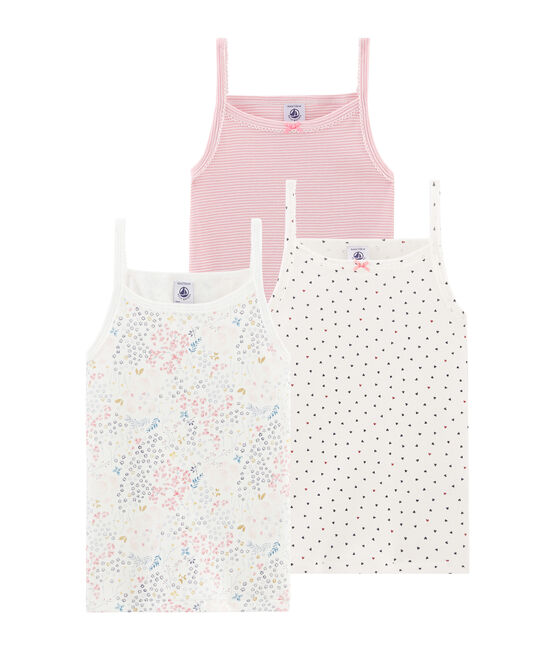 Trio de chemises à bretelles petite fille variante 1