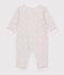 Pyjama b&eacute;b&eacute; en coton sans pieds imprim&eacute; &agrave; fleurs blanc/multicouleur