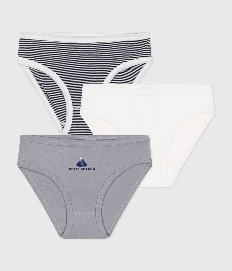 Lot de 3 culottes en coton enfant multicouleur