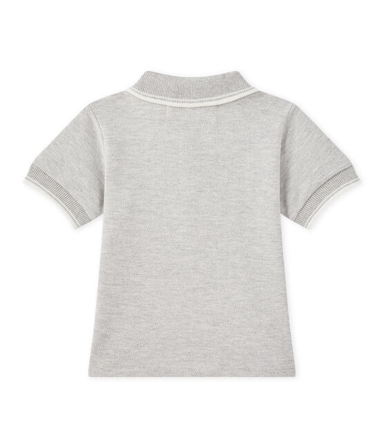 Polo voor babyjongens grijs BELUGA CHINE