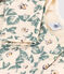 Gebloemde fleece jurk met lange mouwen voor meisjes wit AVALANCHE/ MULTICO