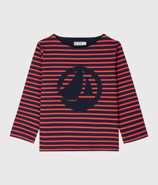 Dames marinetrui blauw SMOKING/rood SIGNAL