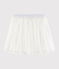 Rok van tule met lovertjes voor meisjes wit MARSHMALLOW/grijs ARGENT