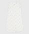 Fluwelen babytrappelzak met bloemenprint TOG 3 wit MARSHMALLOW/wit MULTICO