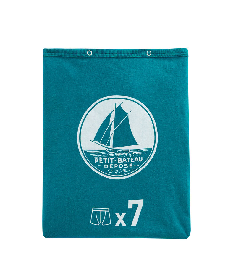 Geschenkzakje met 7 boxershorten voor jongens multicouleur