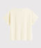 Tee-shirt imprimé enfant fille blanc MARSHMALLOW/jaune BOUDOR