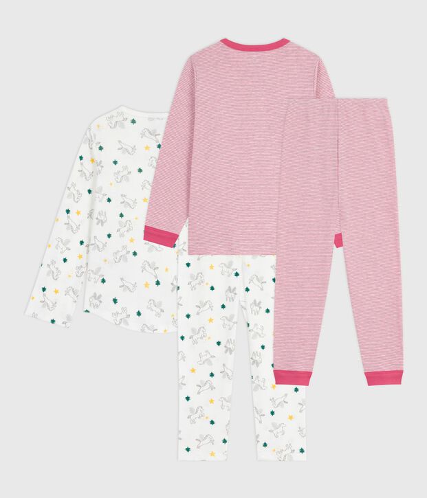 Lot de pyjamas enfant en coton imprim&eacute; multicouleur