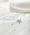 Jurk van tricot baby. wit MARSHMALLOW/grijs ARGENT