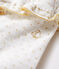 Legging met ruche babymeisje wit MARSHMALLOW/geel OR