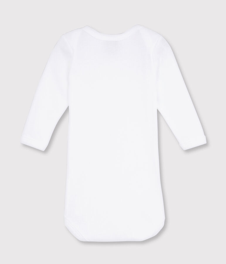 Body blanc manches longues b&eacute;b&eacute; blanc