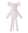 Doudou souris rayé milleraies rose VIENNE/blanc ECUME CN