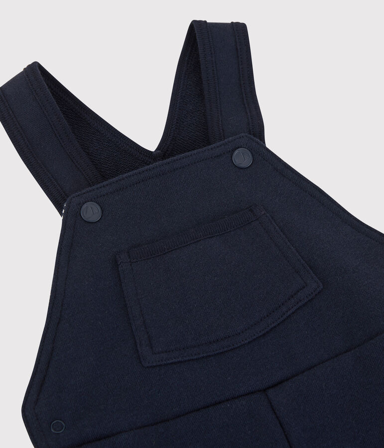 Salopette van molton baby. blauw SMOKING