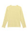 Marinière iconique homme blanc MARSHMALLOW/jaune BAMBOO