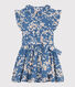 Robe imprimée sans manche en popeline enfant fille