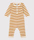 Combinaison rayée en tricot bébé