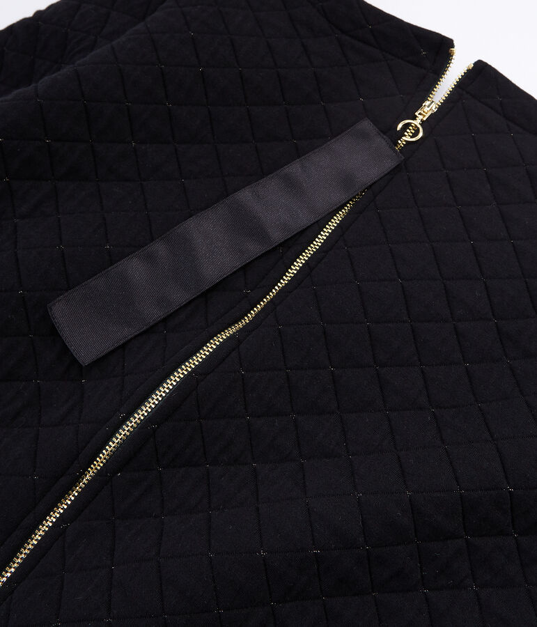 Robe droite tubique femme noir/jaune