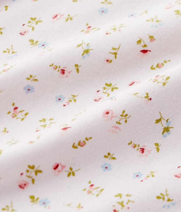 Chemise de nuit fille &agrave; imprim&eacute; petites fleurs rose/multicouleur
