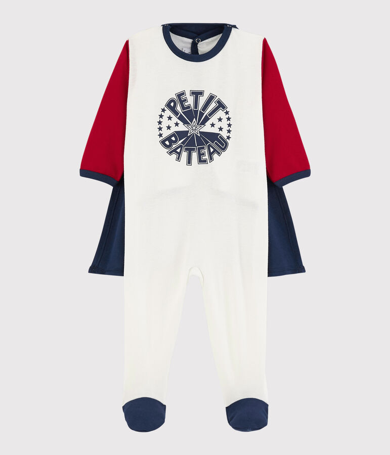 Dors-bien d&eacute;guisement super-b&eacute;b&eacute; en coton rouge/blanc