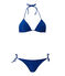 Maillot de bain femme 2 pièces uni bleu PERSE