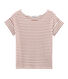 Dames-t-shirt met korte mouwen in linnen