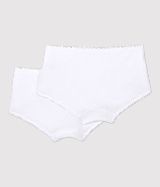 Set met 2 witte shorties voor meisjes variante 1