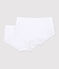 Set met 2 witte shorties voor meisjes variante 1