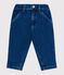 Pantalon bébé en denim bleu DENIM MOYEN