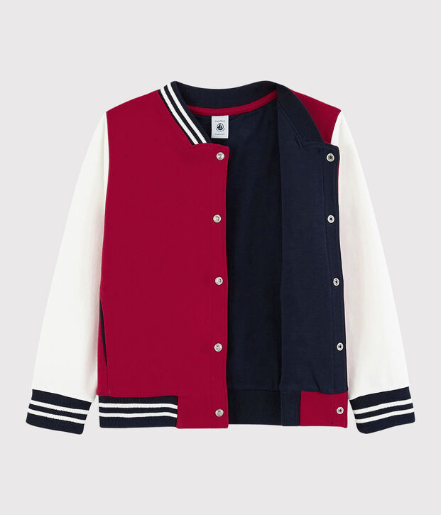 Molton Teddy babymeisje-jongen rood/wit