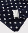 Robe manches longues enfant fille bleu SMOKING/blanc MARSHMALLOW