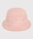 Bob en broderie anglaise rose enfant fille