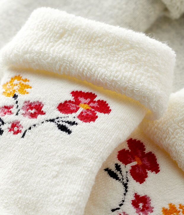 Lot de 2 paires de chaussettes b&eacute;b&eacute; multicouleur