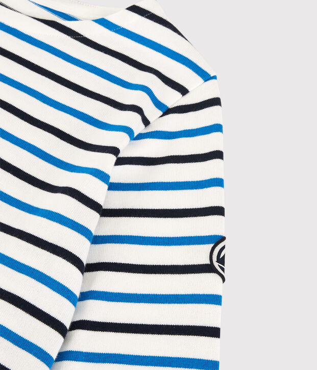 Katoenen marinetrui Dames wit/blauw/blauw