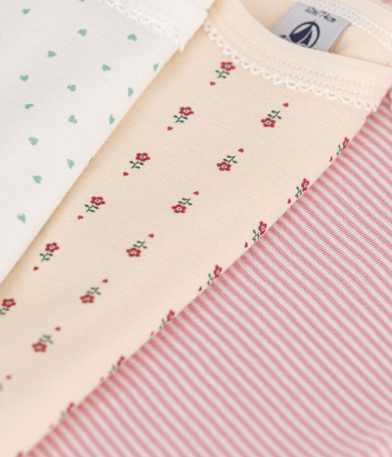 Set van 3 katoenen body's met korte mouwen voor baby's variante 1