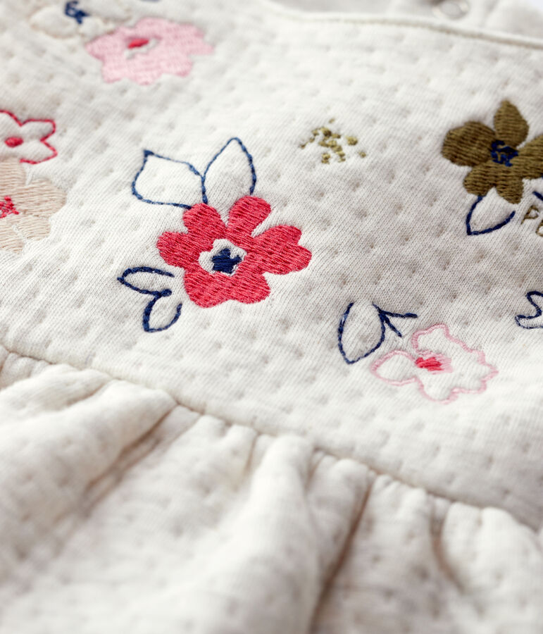 Gewatteerde jurk baby. beige