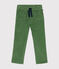 Rechte broek van velours voor jongens groen PALMERAIE