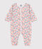 Pyjama bébé en coton sans pieds imprimé blanc MARSHMALLOW/blanc MULTICO
