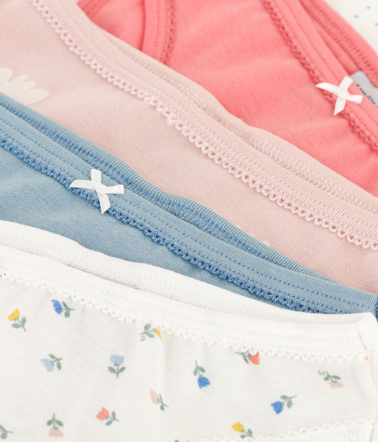 Set van 3 katoenen meisjesslips met dieren multicouleur