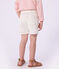 Short enfant en coton uni blanc