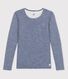 Gestreept Dames t-shirt van wol en katoen