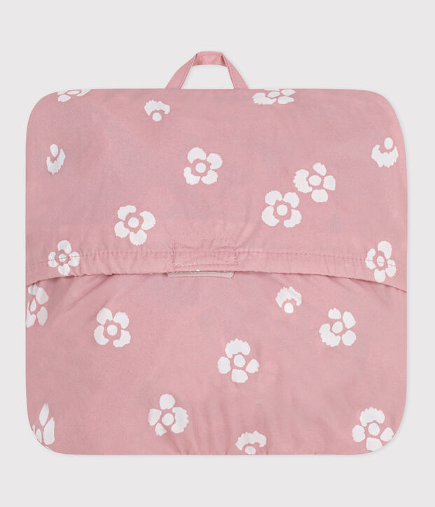 Coupe-vent enfant fleuri rose/blanc