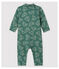 Lange jumpsuit van geborsteld fleece voor babyjongens groen VALLEE/ VALLEE CLAIR