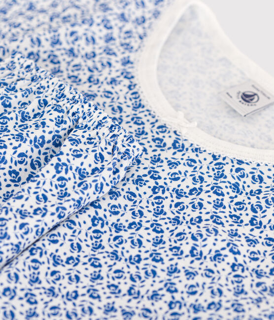 Katoenen capri pyjama met bloemenprint voor kinderen blauw MARSHMALLOW/ INCOGNITO
