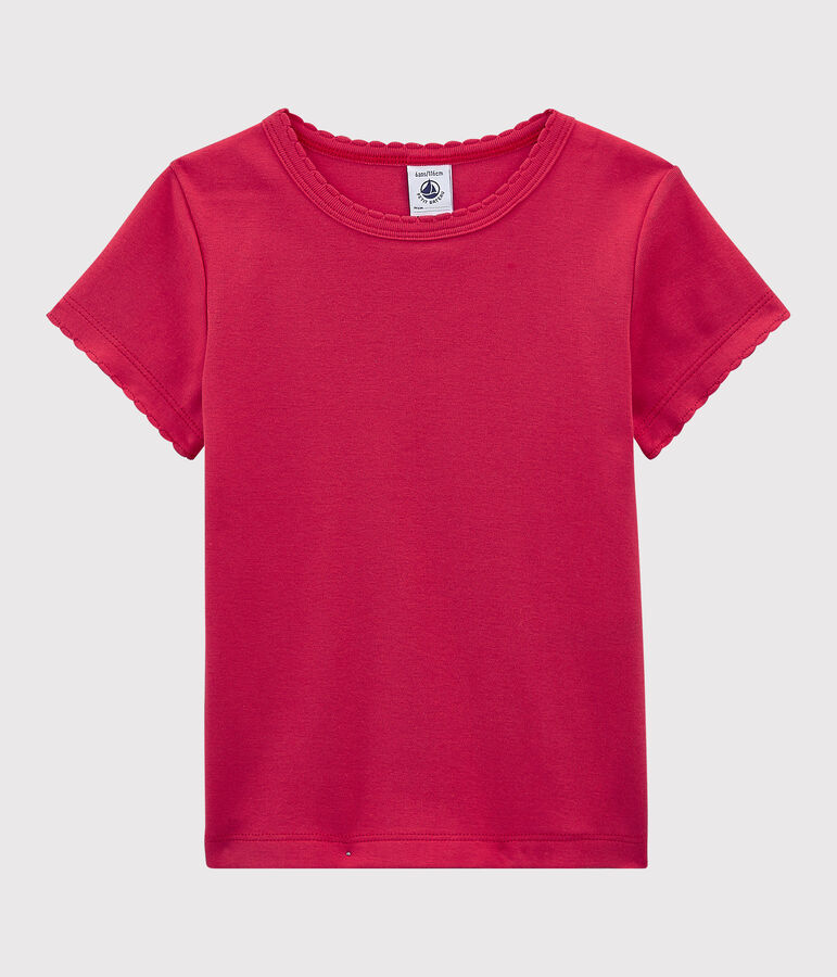 Tee-shirt iconique en coton enfant fille - gar&ccedil;on rose
