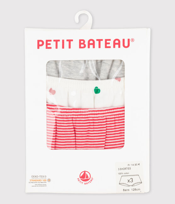 Trio de shorties petite fille variante 1