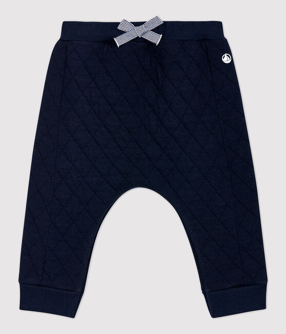 Pantalon matelassé bébé bleu SMOKING