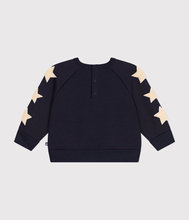 Sweatshirt en molleton b&eacute;b&eacute; bleu marine