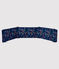 Geribde stootrand bed met jungle print voor baby blauw MEDIEVAL/wit MULTICO