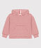 Sweatshirt rayé à capuche enfant fille / garçon blanc AVALANCHE/ STOP